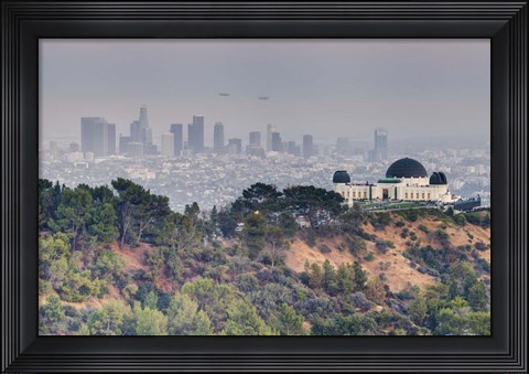 Framed Griffith Over LA Print