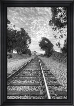 Framed On The Right Track Print