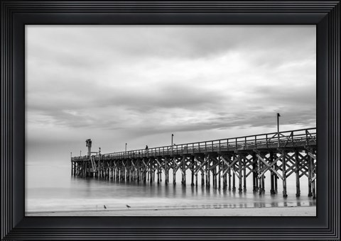 Framed Gavoita Storm Pier Print