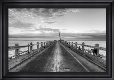 Framed Carpinteria Pier View II Print