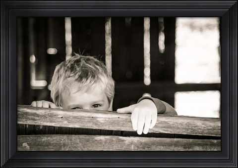 Framed Peekaboo Print