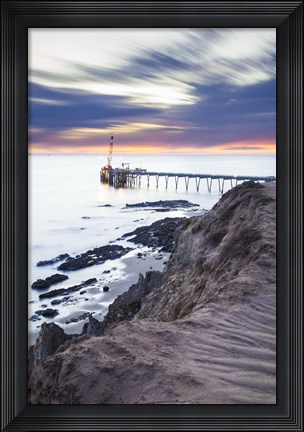 Framed Pier Bluffin Print