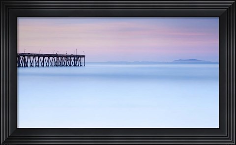 Framed Pier View to The Islands Print