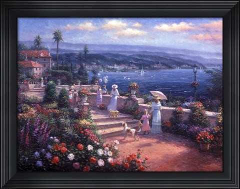 Framed Seaside View Print