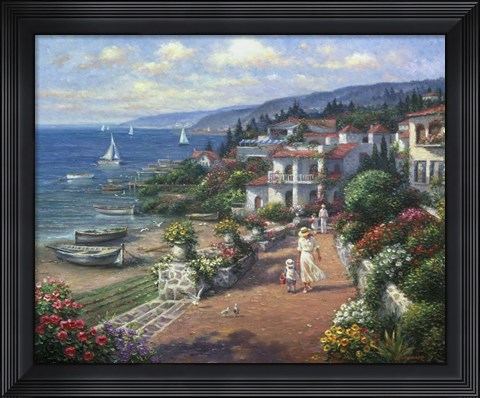 Framed Coastal Tranquility Print
