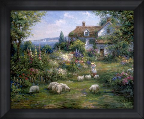 Framed Home Sheep Home Print