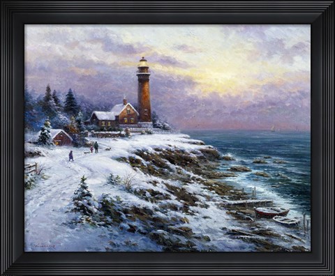 Framed Lighthouse 4 Print