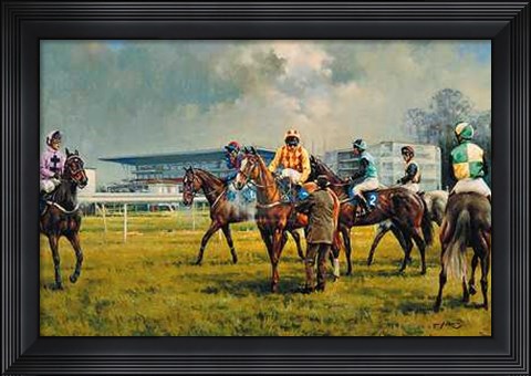 Framed Graham Isom - Sandown Racecourse [Ed 350] 23x17 Print Print