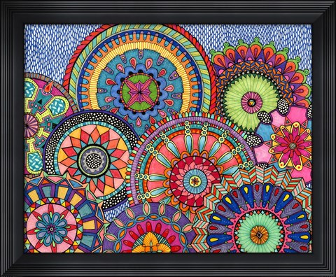 Framed Mandala Parade Print