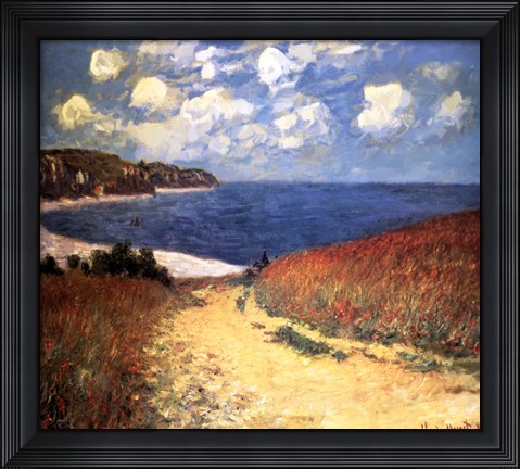 Framed Meadow Rd. to Pourville Print