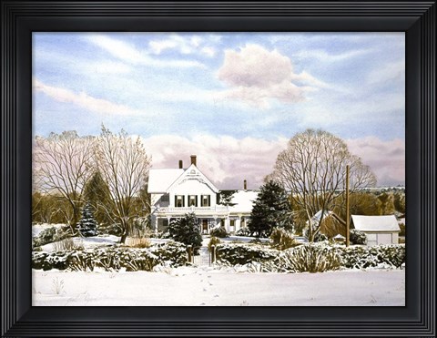 Framed Victorian Holiday Print