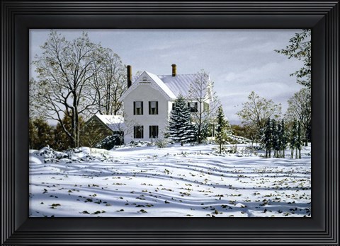 Framed Fallen Leaves Print