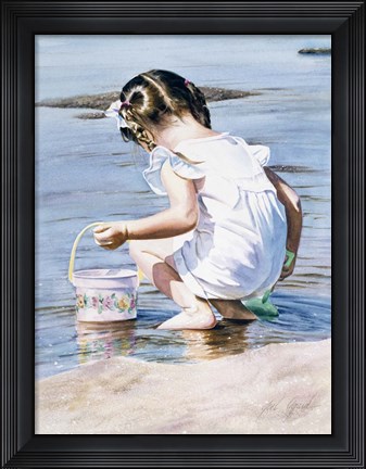 Framed At The Beach Print