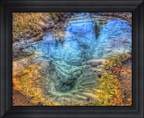 Framed Seismograph Pool YNP Print