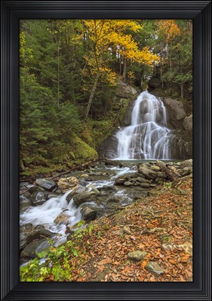 Framed Moss Glen Falls in VT Print