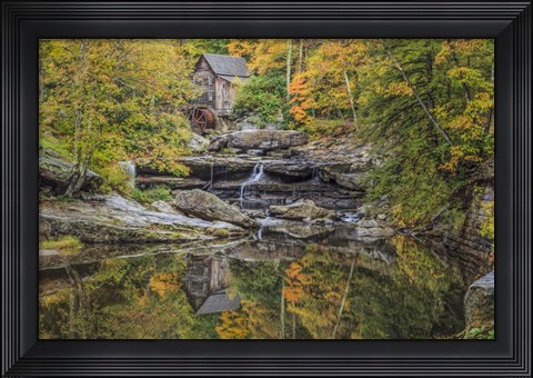 Framed Grist Mill Fall 2013 2 Print