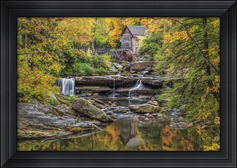 Framed Grist Mill Fall 2013 5 Print