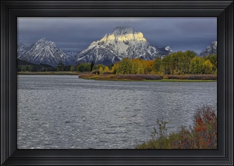 Framed Oxbow Bend Band Of Light Print