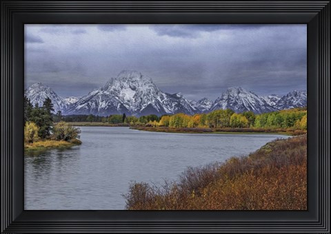 Framed Oxbow Bend Fall 2013 Print