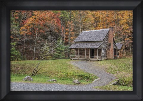 Framed Smokies Cabin 2 Print