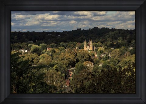 Framed St. Marys Church, Marietta Oh Print