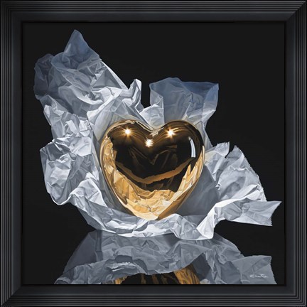 Framed Heart Of Gold Print