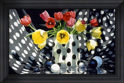 Framed Black And White in Colour Print