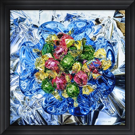 Framed Rhapsodie in Blue Print