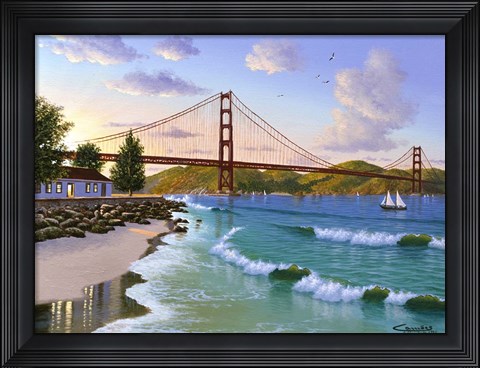 Framed Golden Gate 1940 Print