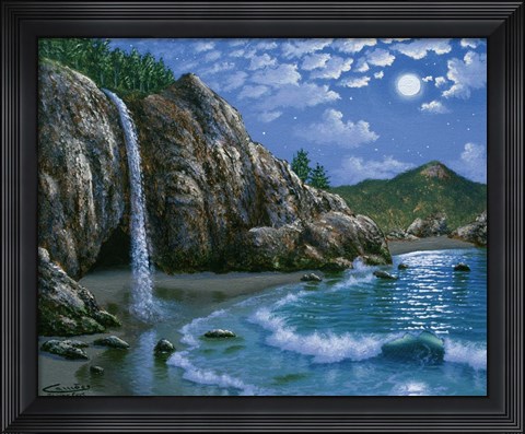 Framed Mc Way Cove - Big Sur Print