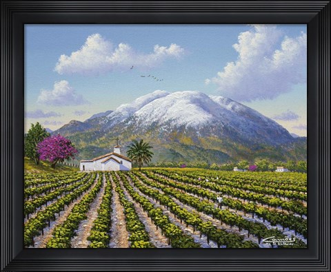 Framed Mount St Helena Print