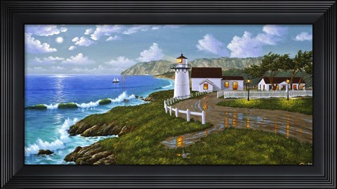 Framed Point Montara, CA Print