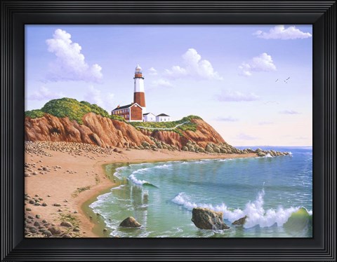 Framed Montauk Point, NY Print