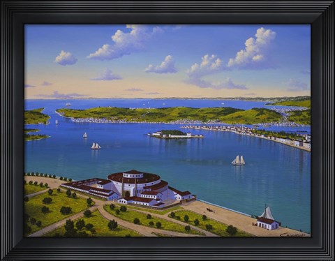 Framed Battery, NY Print