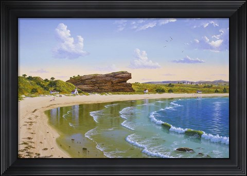 Framed Sachuest Beach Print