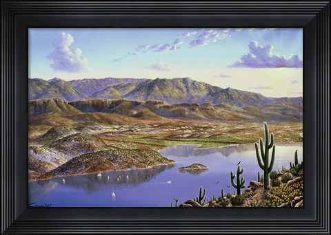 Framed Roosevelt Lake, AZ Print
