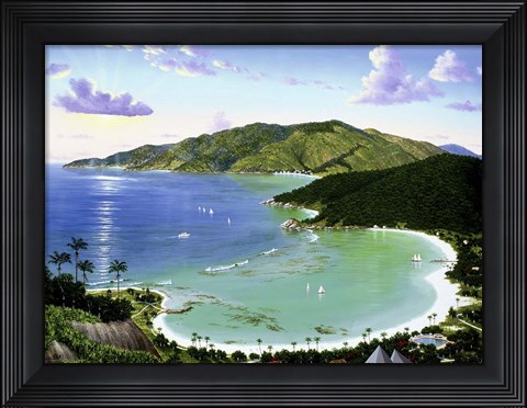 Framed Little Dix Bay - Virgin Islands Print