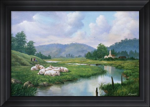 Framed Shepperd Rest Print