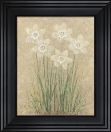 Framed White Tulips Print