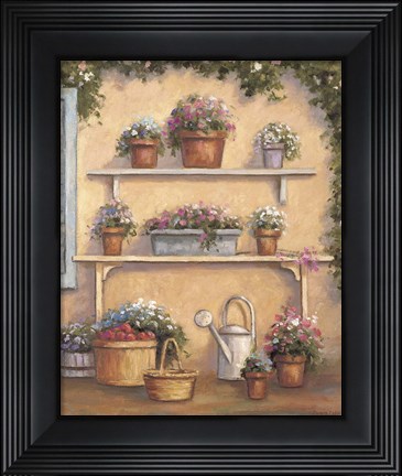 Framed Pot OF Flowers Print