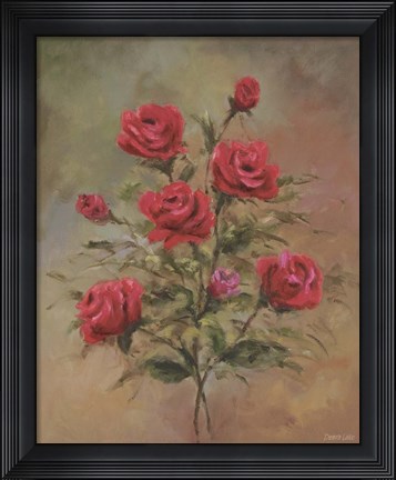 Framed Floral H Print