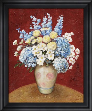 Framed Floral O Print