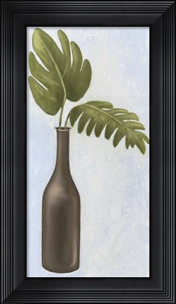 Framed Black On Blue Duo Print