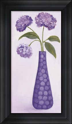 Framed Purple Vase 1 Print