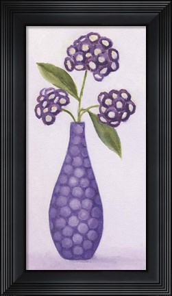 Framed Purple Vase 2 Print