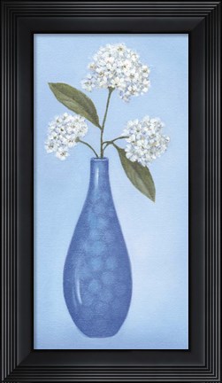 Framed Blue Vase 2 Print
