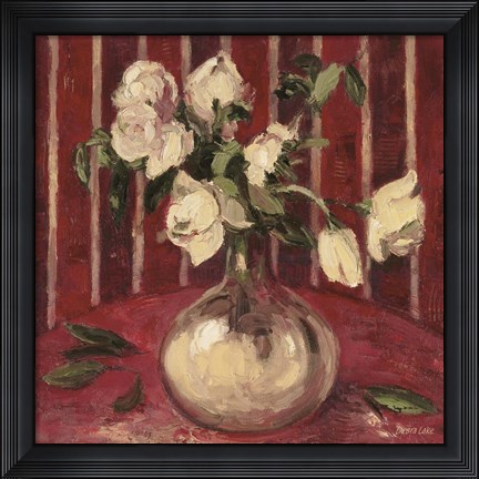 Framed Fading Peonies Print