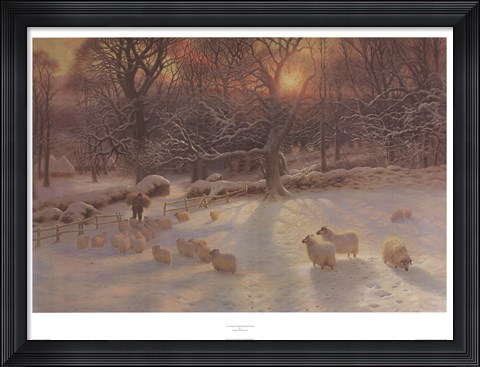 Framed Shortening Winter's Day Print