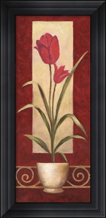 Framed Tulips In Pot Print