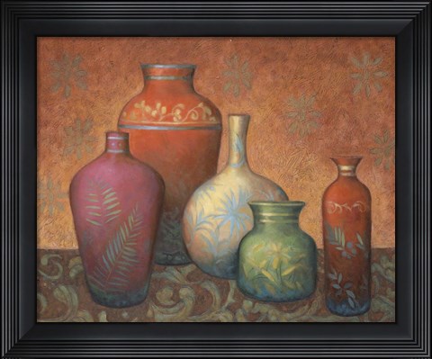 Framed Vases 5 Print